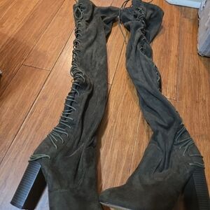 Suede Over-the-Knee Boots